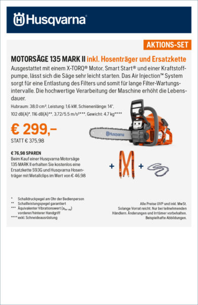 Hq Anzeigen Frhjahrsaktion 2021 2sp Rz Motorsge 135 Mark Ii Kopie